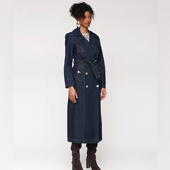 Avec Les Filles Jackets & Blazers - NWT Avec Les Filles Belted Utility Trench Coat